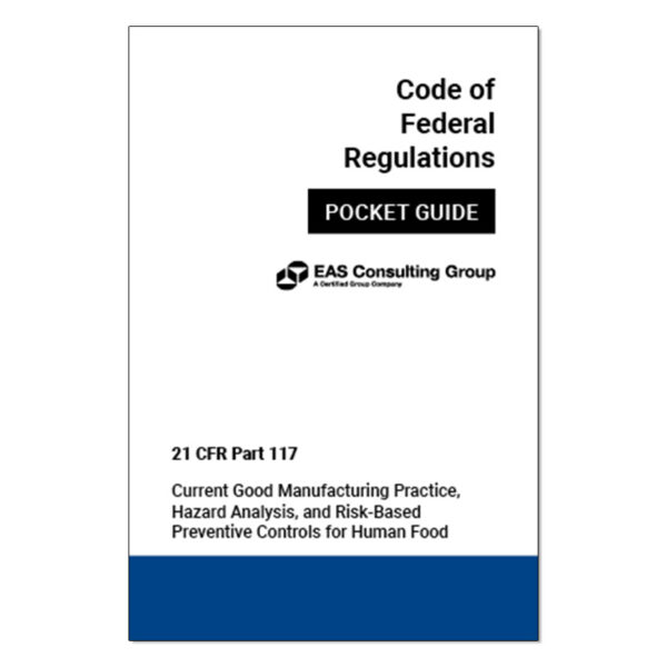 EAS Pocket Guide 21 CFR 117 cover