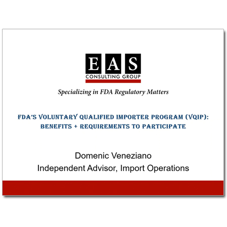 EAS Product Webinar VQIP