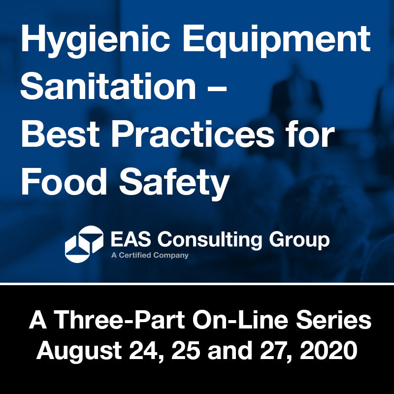 EAS OnLine Short Course Hygienic Equipment Sanitation Best