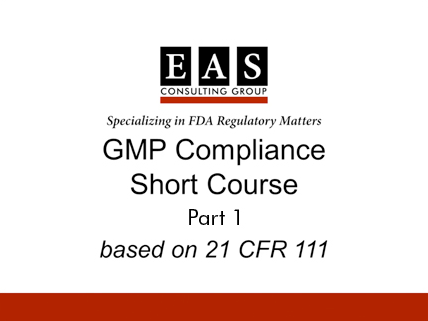 GMP Compliance Short Course