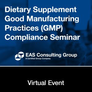 DS GMP Compliance Seminar