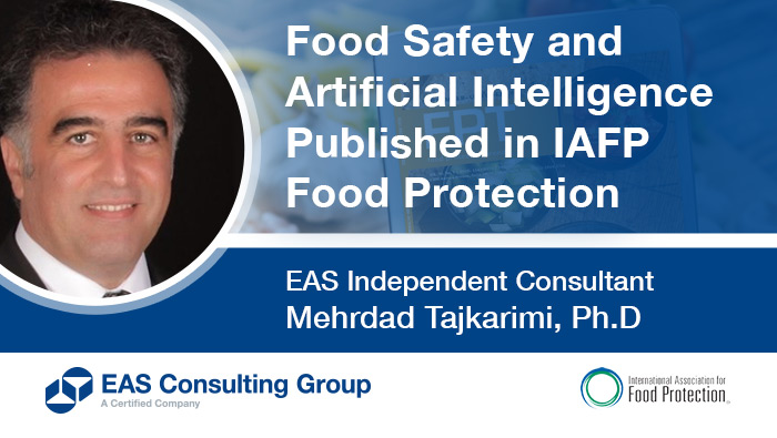 Food Safety and Artificial Intelligence Published in IAFP Food Protection Trends