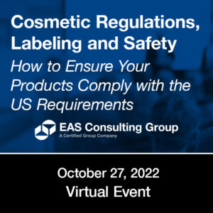 Seminar Cosmetic Regulations Labeling and Safety