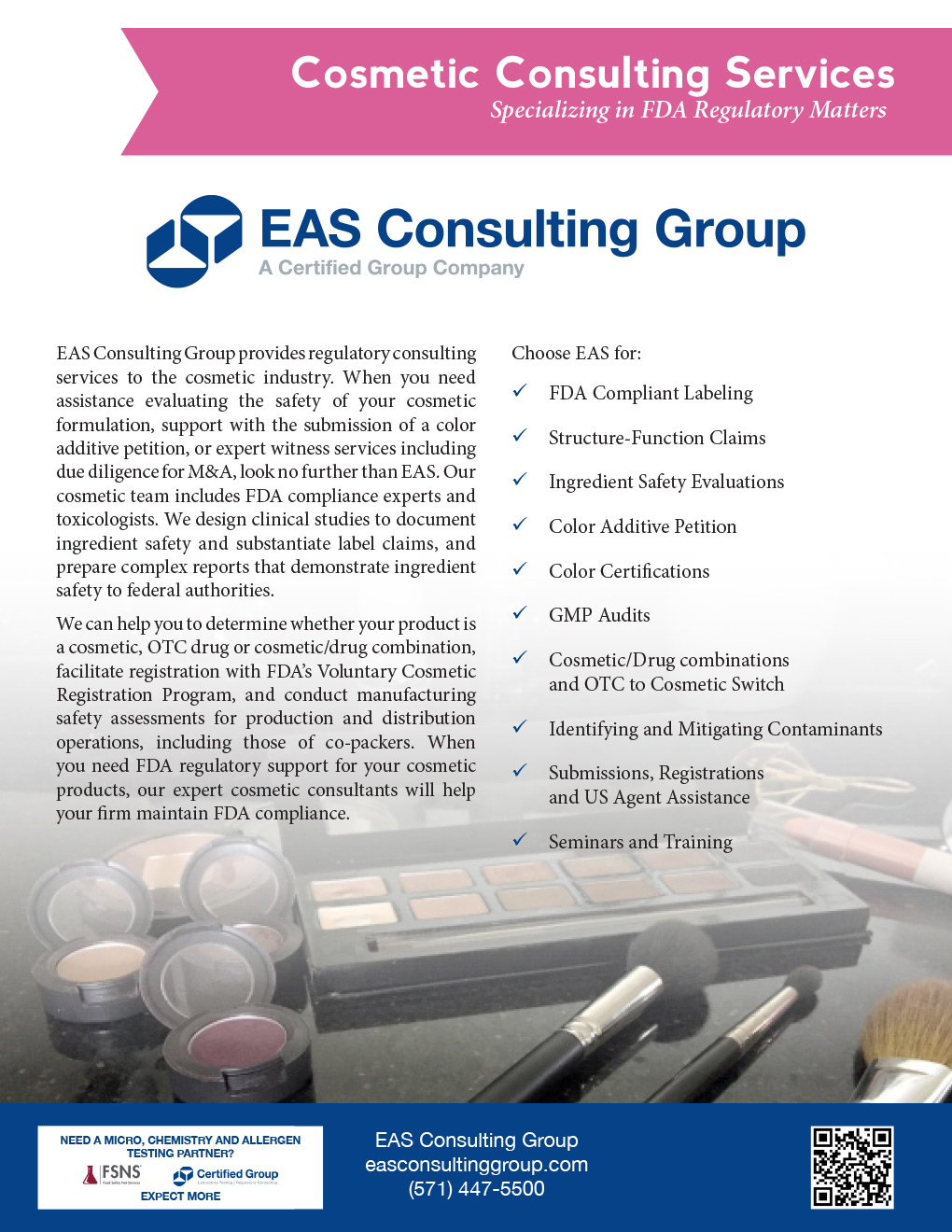 Cosmetic Consulting Services