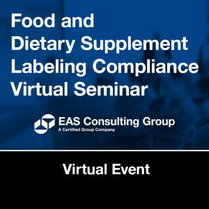 Food and DS Labeling Compliance Seminar
