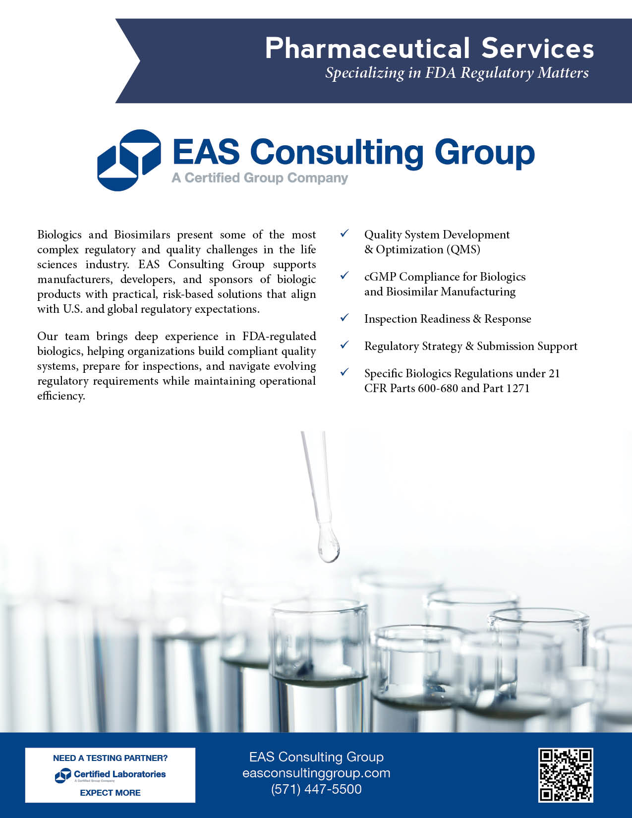 Biologics Regulatory & Quality Consulting